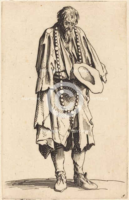 Beggar with Rosary, c. 1622. Creator: Jacques Callot.