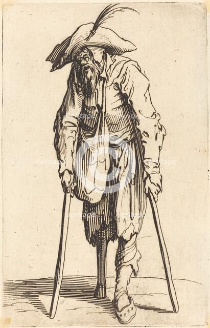 Beggar with Wooden Leg, c. 1622. Creator: Jacques Callot.