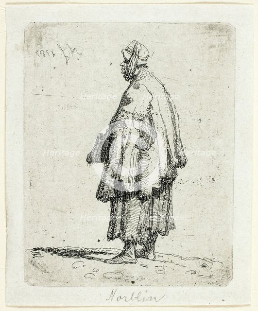Beggar Woman, 1787. Creator: Jean Pierre Norblin.