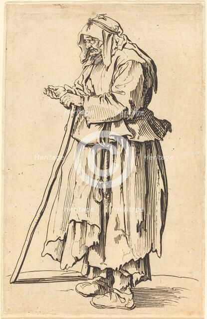 Beggar Woman Receiving Charity, c. 1622. Creator: Jacques Callot.