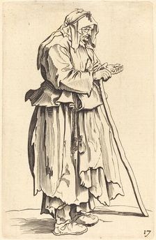 Beggar Woman Receiving Charity. Creator: Unknown