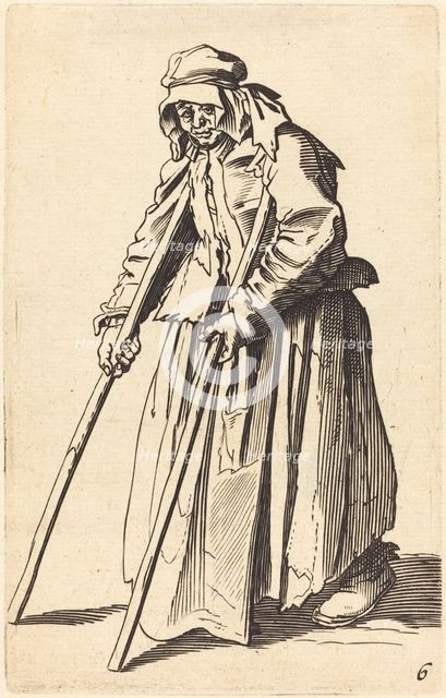 Beggar Woman with Crutches. Creator: Unknown.