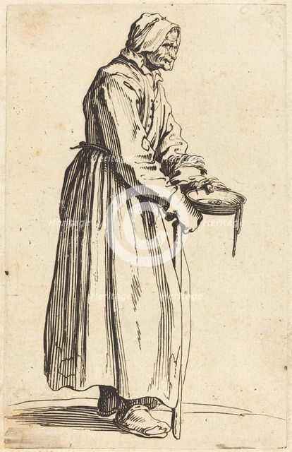 Beggar Woman with Pan, c. 1622. Creator: Jacques Callot.