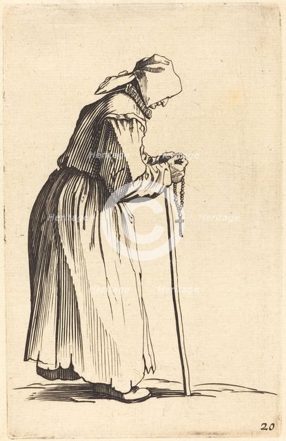 Beggar Woman with Rosary. Creator: Unknown.