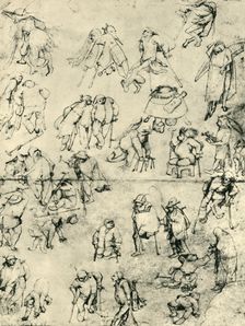 Beggars, 15th-16th century, (1943). Creators: Hieronymus Bosch, Pieter Bruegel the Elder