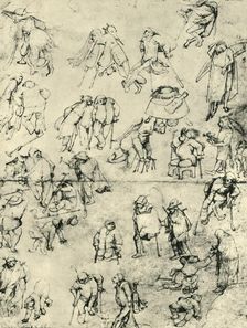 Beggars, 15th-16th century, (1943). Creators: Hieronymus Bosch, Pieter Bruegel the Elder