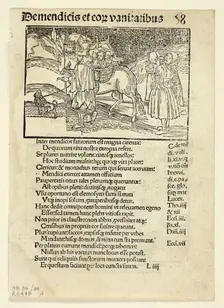 Beggars and Their Vanities (recto) and Of Irate Women (verso) from...1497...assembled 1929. Creators: Unknown, Johann Reinhard Grüninger, Sebastian Brant, Wilhelm Ludwig Schreiber
