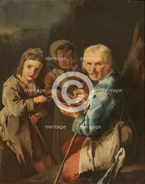 Beggars, End of 17th-Early 18th cen.. Creator: Cipper; Giacomo Francesco (1664-1736).