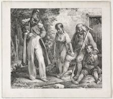 Begging for Alms, 1819. Creator: Nicolas Toussaint Charlet (French, 1792-1845)