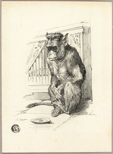 Begging Monkey, n.d. Creator: Auguste-Andre Lancon