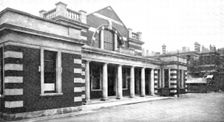 Begin To Hope, All Ye Who Enter Here: Out-Patients Department, Royal Infirmary, Manchester, 1909. Creator: Unknown