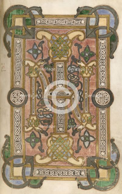 Beginning of the Gospel of St John, with initials I and N..., 2nd half of 9th century. Creator: Unknown.