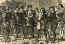 Beginning of the Riot in Cheapside (1897). Creator: Unknown