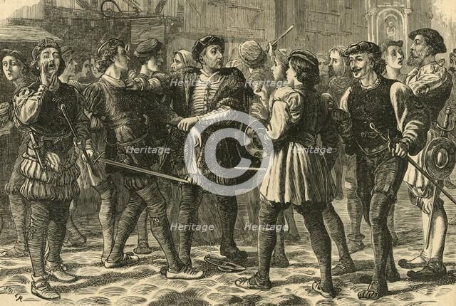 'Beginning of the Riot in Cheapside', (1897). Creator: Unknown.