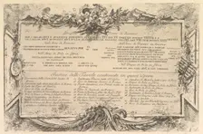 Beginning "Iscrizione nei lati del Ponte di Rimino" ("Inscription on the side of the R..., ca. 1748. Creator: Giovanni Battista Piranesi