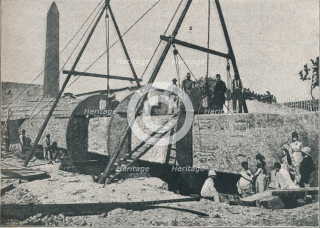 'Beginning the Framework', 1877, (1910). Creator: Unknown.