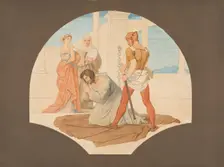 Beheading of John the Baptist-Blessed are those who suffer persecution, 1837-1838. Creator: Eduard von Steinle