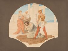 Beheading of John the Baptist-Blessed are those who suffer persecution, 1837-1838. Creator: Eduard von Steinle