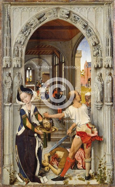 Beheading of St John the Baptist, c1510. Creator: Dutch Master.