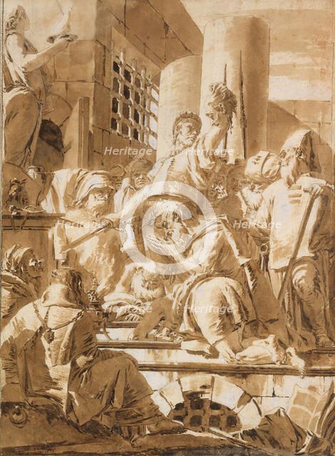 Beheading of Two Male Saints, 1696-1770. Creator: Giovanni Battista Tiepolo.