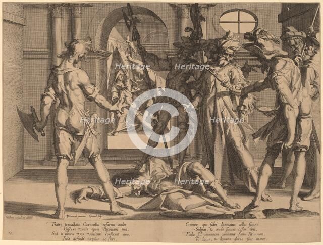 Beheading of the Roman Judge Papinian, 1606. Creator: Willem van Swanenburg.
