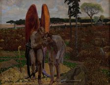 Behind the Angel (right part of the triptych), 1901. Creator: Jacek Malczewski