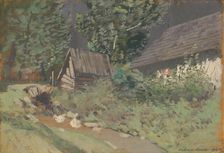 Behind the Barn, 1918. Creator: Ferdinand Katona