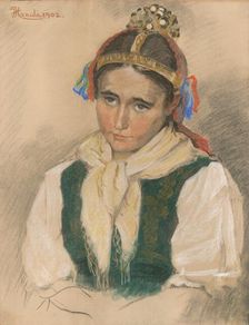 Behind the dude, 1902. Creator: Jozef Hanula