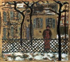 Behind the Fence 1895. Artist: Pierre Bonnard