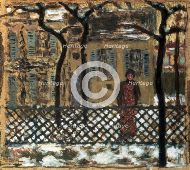 'Behind the Fence', 1895.  Artist: Pierre Bonnard