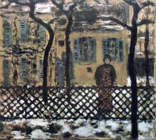 Behind the Fence c1895. Artist: Pierre Bonnard