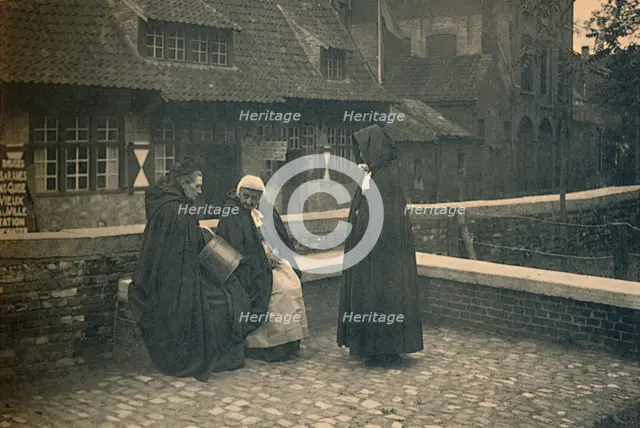 'Behind the Gruuthuse. Types of Bruges', c1910. Artist: Unknown.