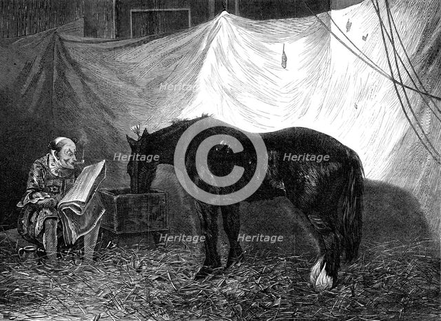 "Behind the Scenes," by J. A. Fitzgerald, 1870. Creator: Unknown.
