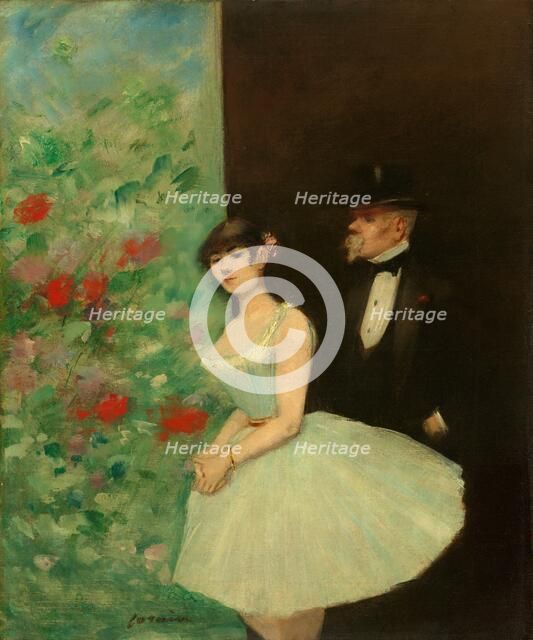 Behind the Scenes, c. 1880. Creator: Jean Louis Forain.