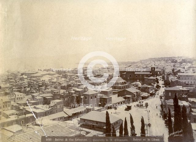 Beirut, Lebanon, late 19th or early 20th century.Artist: American Colony