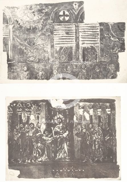 Beit-Lehem, Mosaïque de l'église I, 1854. Creator: Auguste Salzmann.