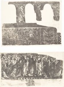 Beit-Lehem, Mosaïque de l'église II, 1854. Creator: Auguste Salzmann