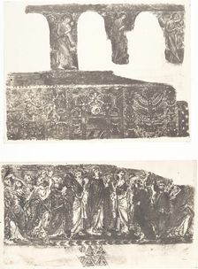 Beit-Lehem, Mosaïque de l'église II, 1854. Creator: Auguste Salzmann