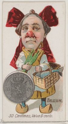 Belgium, 50 Centimes, from the series Coins of All Nations (N72, variation 1) for Duke bra..., 1889. Creator: Unknown