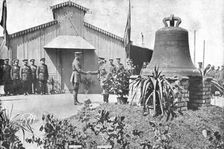 Belgian Bell Recovered; The victors of Messines were commanded..., 1917. Creator: Unknown
