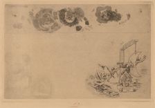 Belgian Border, Bill of Disorder (Frontiere de Belgique. Billet a Desordre), 1871. Creator: Félicien Rops