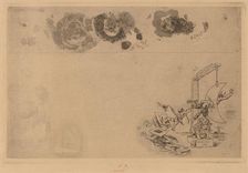 Belgian Border, Bill of Disorder (Frontiere de Belgique. Billet a Desordre), 1871. Creator: Félicien Rops