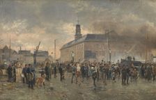 Belgian emigrants, 1890. Creator: Louis Van Engelen