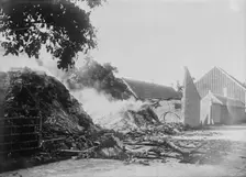 Belgian Farm House -- fired by Germans, between c1914 and c1915. Creator: Bain News Service