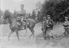 Belgian Franctireurs, prisoners of German Hussars, between 1914 and c1915. Creator: Bain News Service