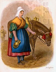 Belgian Milk-Woman 1809.Artist: W Dickes