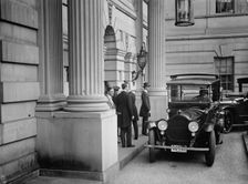 Belgian Mission To U.S. Arriving At Lars I.E. Larz Anderson Home, 1917. Creator: Harris & Ewing