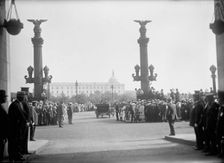 Belgian Mission To U.S. Leaving Union Station, 1917. Creator: Harris & Ewing