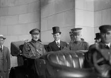 Belgian Mission To U.S. Mathieu Leclereq; William Phillips; Capt. T.C. Cook...1917. Creator: Harris & Ewing