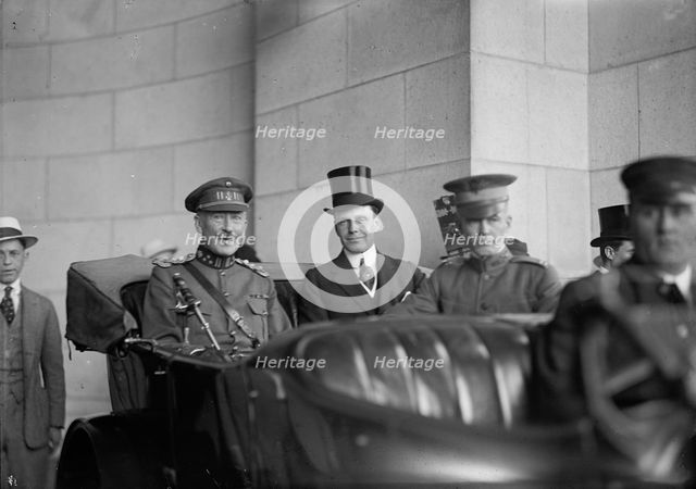 Belgian Mission To U.S. Mathieu Leclereq; William Phillips; Capt. T.C. Cook...1917. Creator: Harris & Ewing.